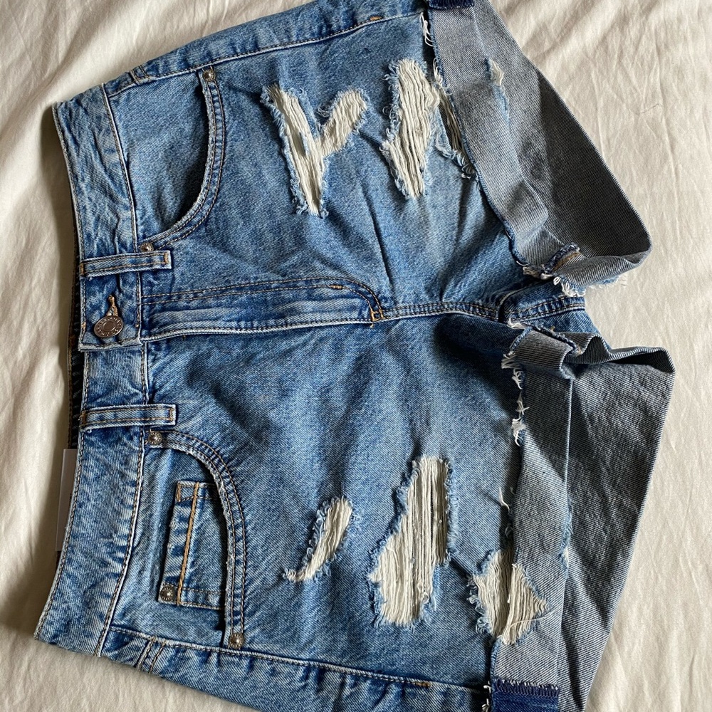 Denim Mom jean shorts!